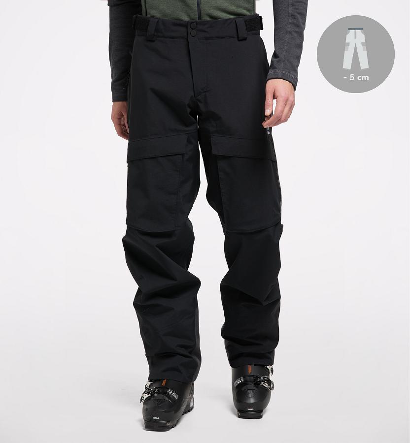 Haglöfs Mens Elation GTX Ski Pants Black New Zealand 08425RWNU